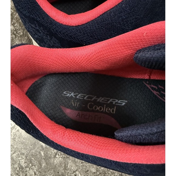 Skechers Navy and Pink Air Cooled Sneakers - Picture 10 of 12